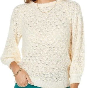 Lilly Pulitzer Corabelle Sweater in Coconut Honeycomb. Size M. NWT